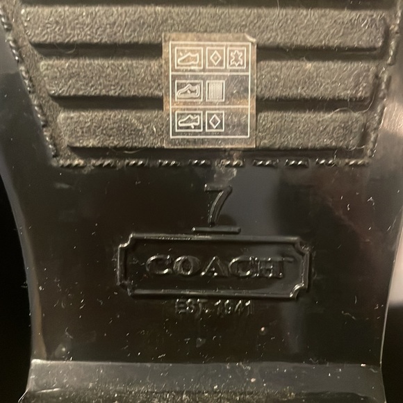 Coach Rain Boots ladies size 7 - Picture 4 of 4